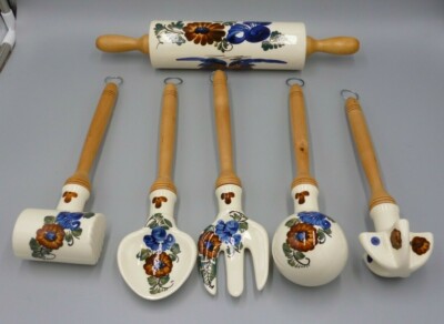 ZF Kolo 6er Set Keramik Handbemalt Polish Pottery Hand Painted ,TOP