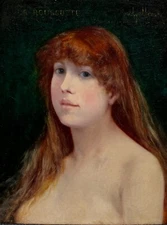 French School Of The Late 19th Century - La Roussotte, Signed Art Nouveau