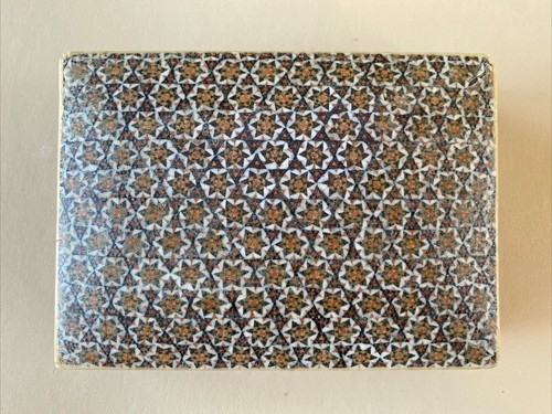 ANTIQUE PERSIAN INLAID BOX JEWELLERY TRINNKET - Picture 3 of 20