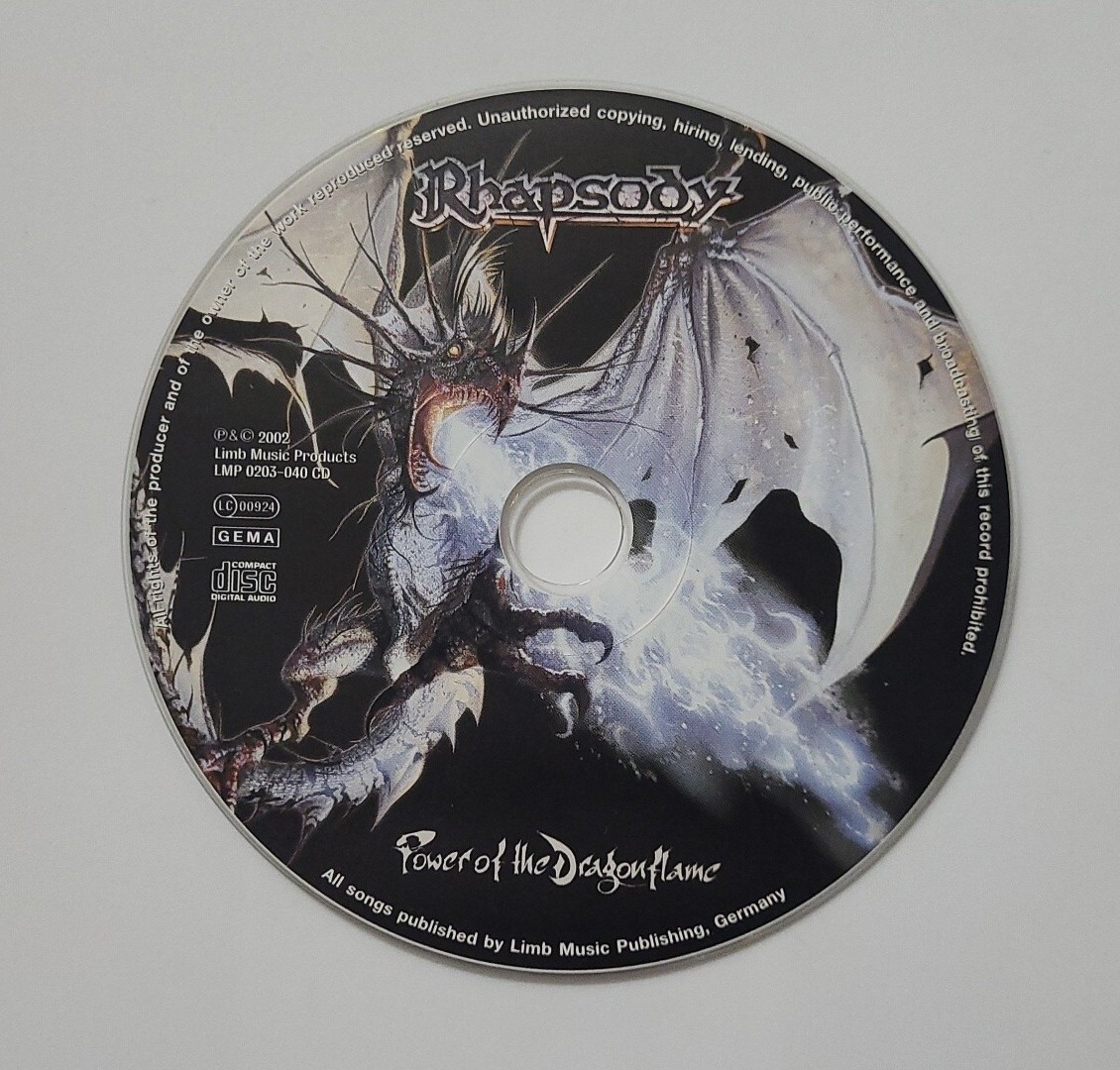 RHAPSODY POWER OF THE DRAGON FLAME 1 CD 2002 Rock Music SYMPHONIC