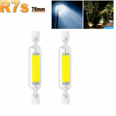R7S LED 78mm Spotlight 118mm 10W 110V COB Glass Tube Replace Halogen Lamp Light
