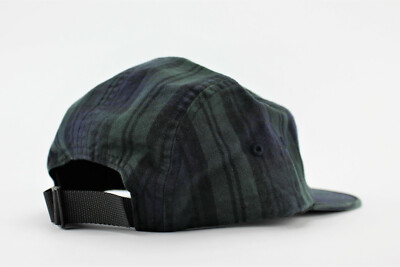 Supreme Snap Button Pocket Camp Cap Black Watch Plaid O/S | eBay