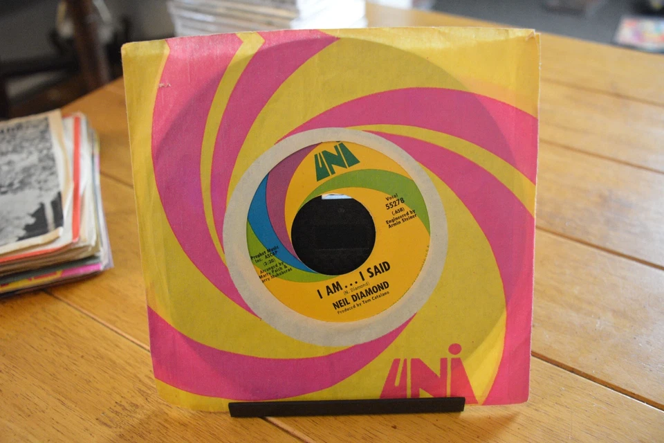 NEIL DIAMOND "DONE TOO SOON / I AM" 45 RPM 7" RECORD VG/G+ [4B3-184] - Image 2 of 4