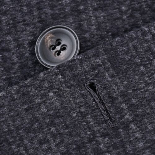 Kiton Slim-Fit Charcoal Gray Patterned Cashmere Overcoat 42 (fits 40) Eu 52 NWT - Picture 3 of 12