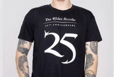 🔥Bethesda The Elder Scrolls 25th Anniversary T-Shirt XL Unisex NEW! SEALED! ESO
