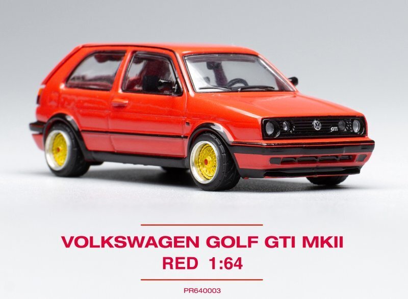 VW Volkswagen Golf GTI MkII - red - POP RACE 1:64 | eBay