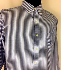 CHAPS MEN'S Sz (L) QUALITY COMFORTABLE WERE DRESS SHIRT