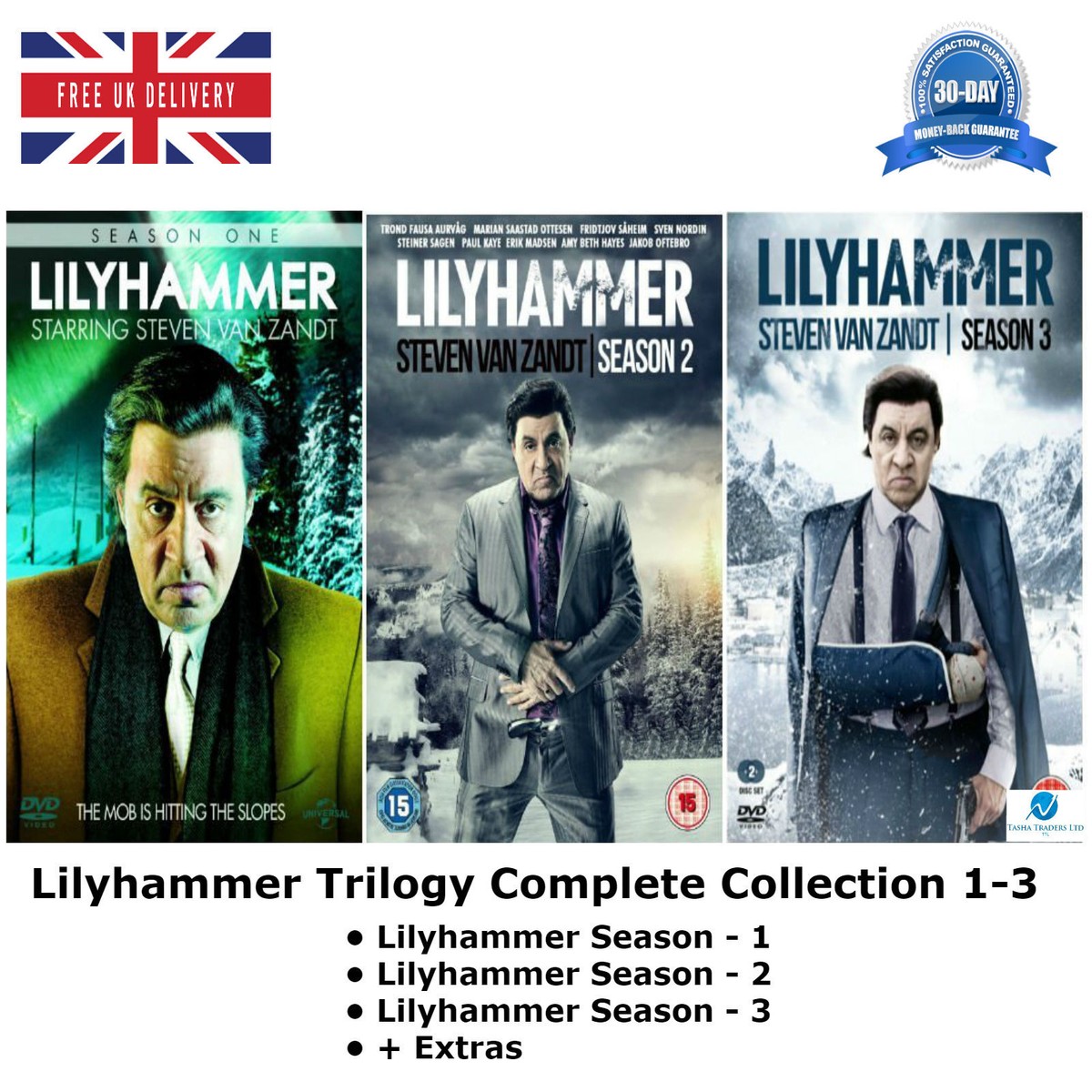 LILYHAMMER Trilogy Season 1-3 Complete Collection +Extras