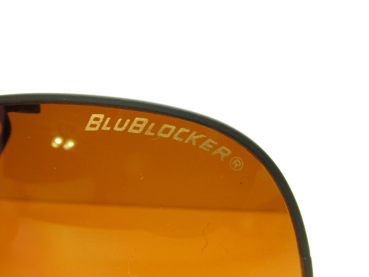 BLUBLOCKER AVIATOR SPORT SUNGLASS CLIP ONS amber lens eyewear