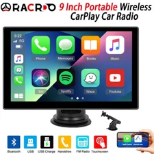9inch Portable Wireless Apple CarPlay Android Auto Touch Screen Car Radio Stereo