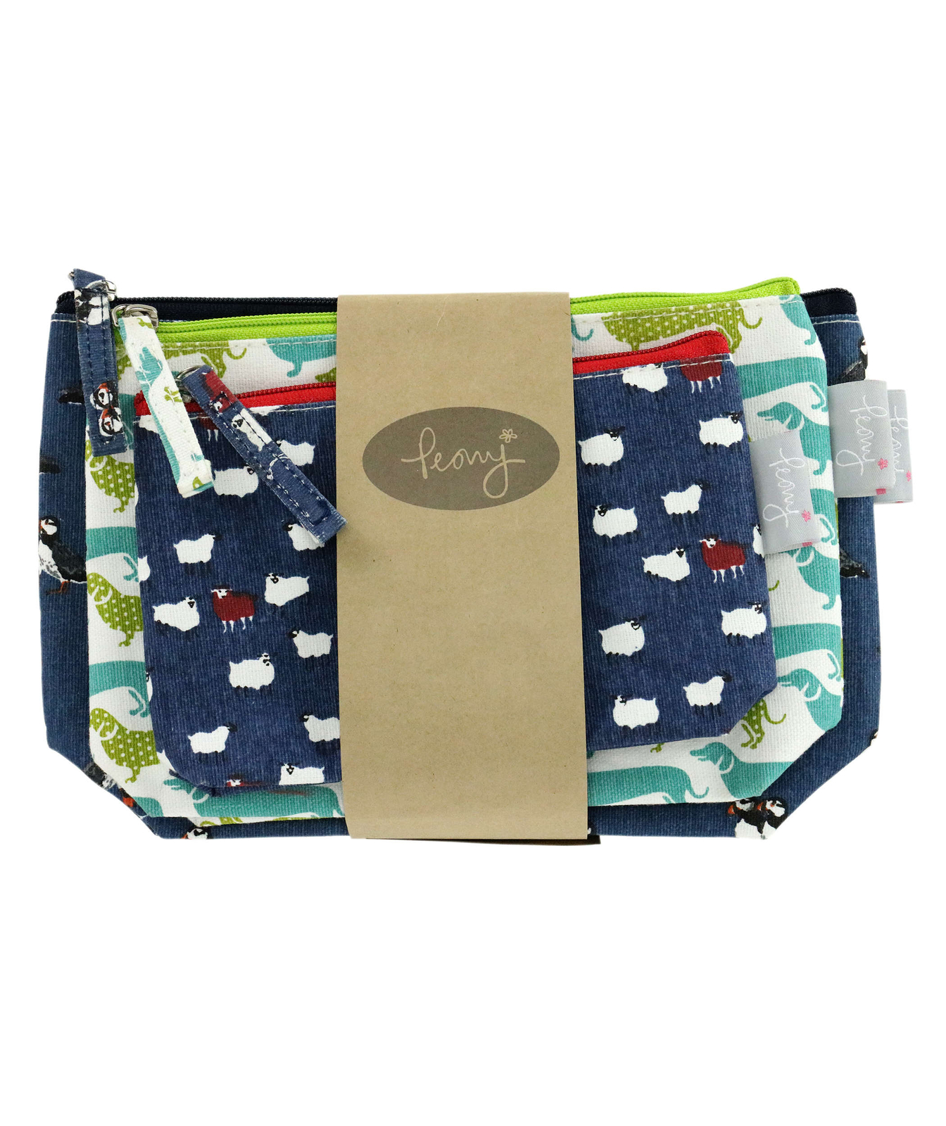 Ladies Set of 3 Wash Bags from Peony