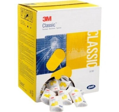 3M Best Ear Classic Disposable Foam Ear Plugs (200 Pairs/Box) 3101001