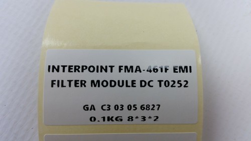 INTERPOINT FMA-461F EMI FILTER MODULE T0252 - Picture 4 of 4