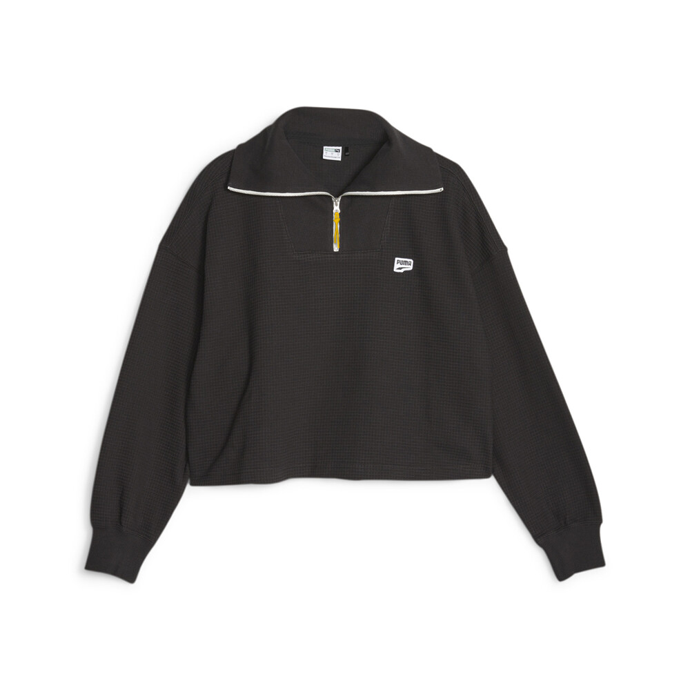 Пуловер Puma Downtown HalfZip Crew женский черный 62145801