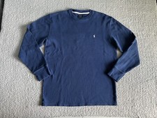 Polo Ralph Lauren Sleep Shirt Men s XL Blue Thermal Waffle Pajamas
