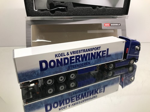 WSI 02-3093 VOLVO FH5 GLOB. DONDERWINKEL TRUCK+REEFER TRAILER -1:50- GOOD IN BOX - Imagen 11 de 13