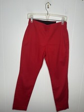Old Navy Pixie Ankle Pants Women's Size 6 Mid-Rise Red Elastic Waist Stretch NWT