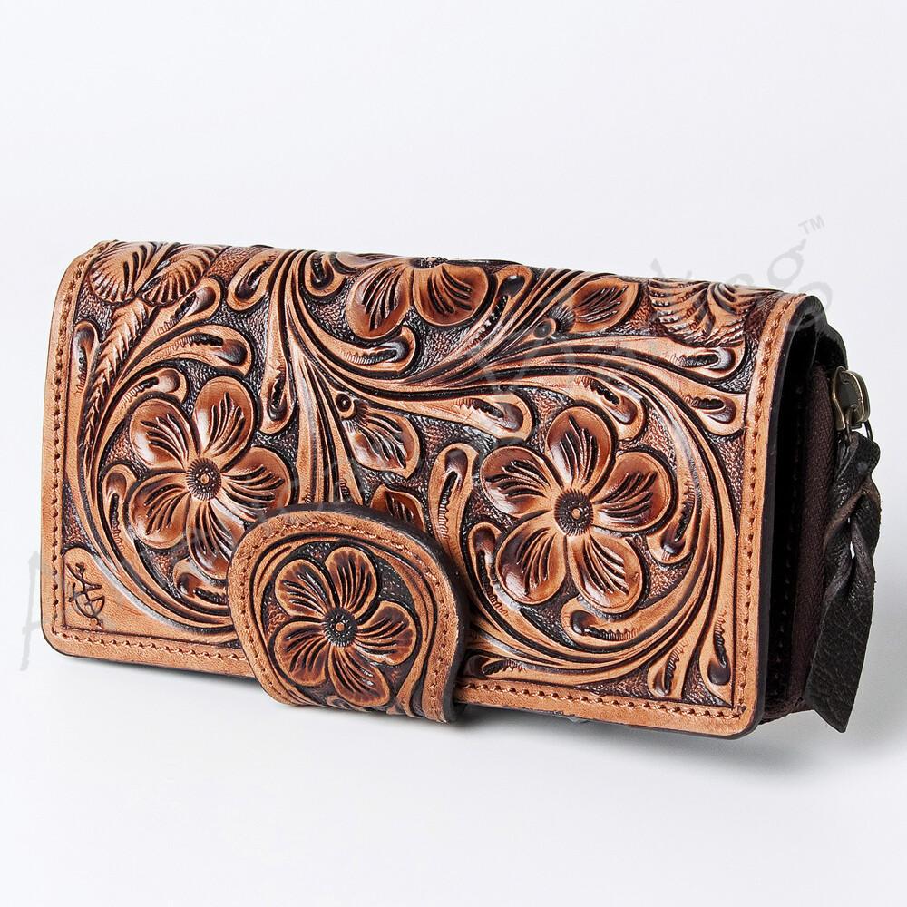 AD American Darling ADBGZ468 Wallet Hand Tooled Genuine Leather Women Bag