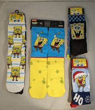 Spongebob Squarepants Mens Socks Nickelodeon Odd Sox Lot 7 pairs NEW