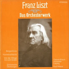 LISZT Orchestral Works - Bergsinfonie Hunnenschlacht MASUR Eterna 827545 Black
