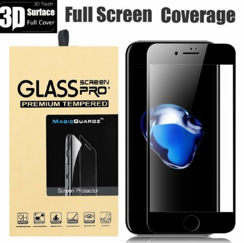 Protection d'écran 3D verre trempé incurvé couverture complète pour iPhone 8 8 Plus - Photo 1/23
