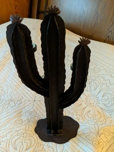 Черный индейский металлический подсвечник и аксессуары