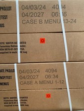 MRE US ARMY 6xCASE-Set aus 3xA+3xB (72MRE) EPA insp.-Date 2027 Bushcraft Ration
