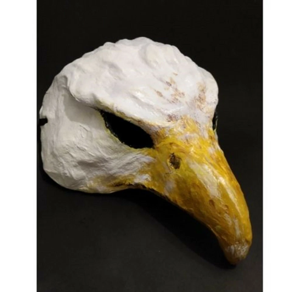 Bird mask, Bold Eagle Bird mask, Bird costume,Hawk Mask. ORIGINAL, Bird Costume - Image 2 of 4