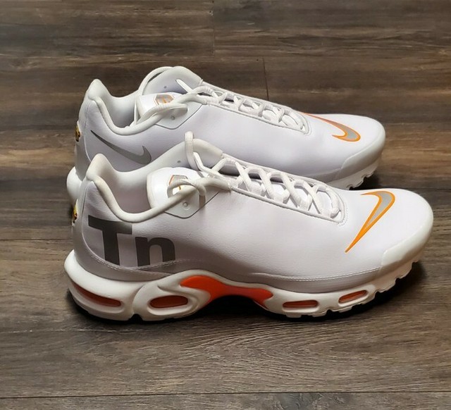 nike air max plus tn se white orange