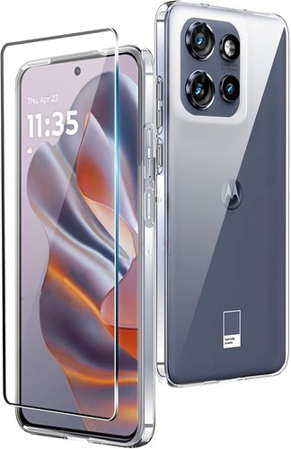 COVER TRASPARENTE + PELLICOLA IN VETRO TEMPERATO PER MOTOROLA EDGE 50 NEO TPU - 第 1/11 張圖片