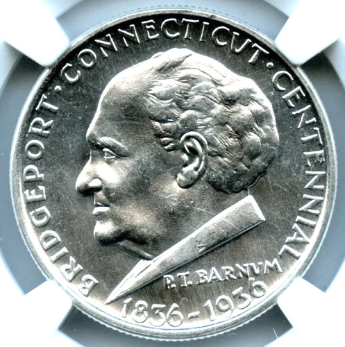 1936 Bridgeport Silver Commemorative, NGC MS65