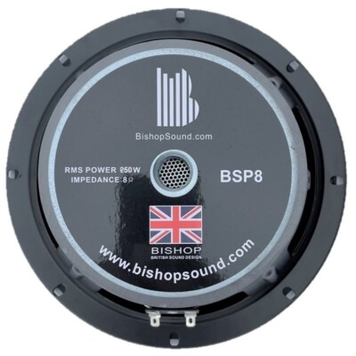 8'' Mid Range Lautsprecher Treiber 8 Ohm Low PA Loudspeaker Bishop Sound - BSP8
