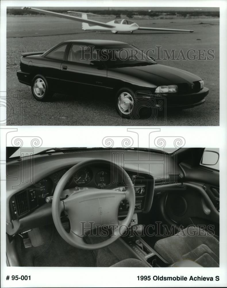 Press Photo Exterior & Interior of 1995 Oldsmobile Achieva S - not00065