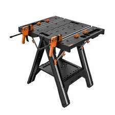 Worx Pegasus Folding Workbench and Sawhorse 2 in 1 Compact Portable Table