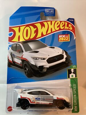 2021 Hot Wheels White Ford Mustang Mach E1400