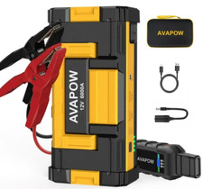 ⚡️⚡️ Brand New! AVAPOW 6000amp Peak Car Jump Starter Portable Power Pack ⚡️⚡️