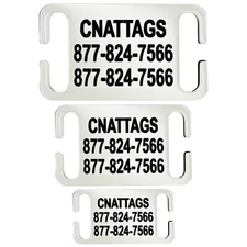 Stainless Steel Slide-On, Pet ID Tags Dog Tags Personalized