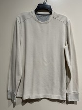 Banana Republic Men  s Cream Crew Neck Long Sleeve Sweater Shirt Size XL