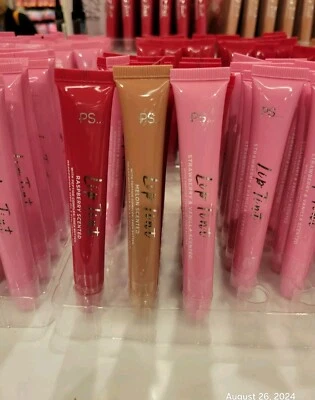 Primark PS Lip Tint strawberry vanilla Raspberry Melon scented Pink Brown Stain