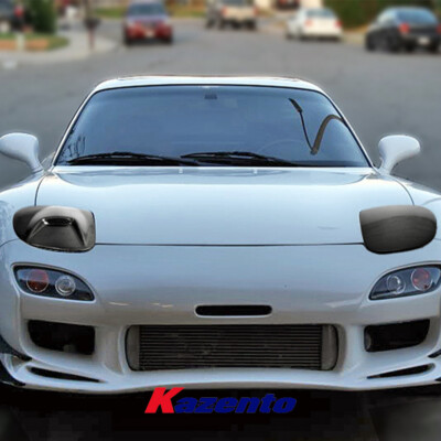 Front Bumper Vented Headlight Cover Pair For Mazda RX-7 FD RX7