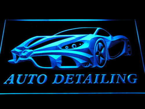 Auto Detailing Detail Car Wash Neon Light Sign Store Decoration - Picture 1 of 10