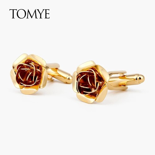 Rose Herren Manschettenknöpfe 1 Paar Hemd Anzug Manschettenknöpfe Schmuck Strass Klassisch - Bild 5 von 8