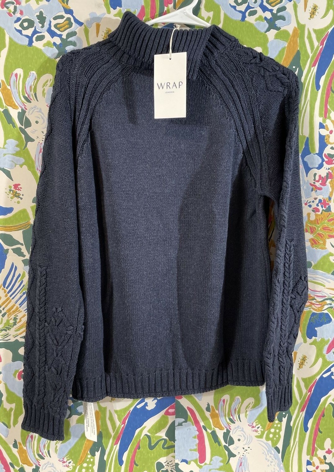 Wrap London Cable Knit Sweater Combed 