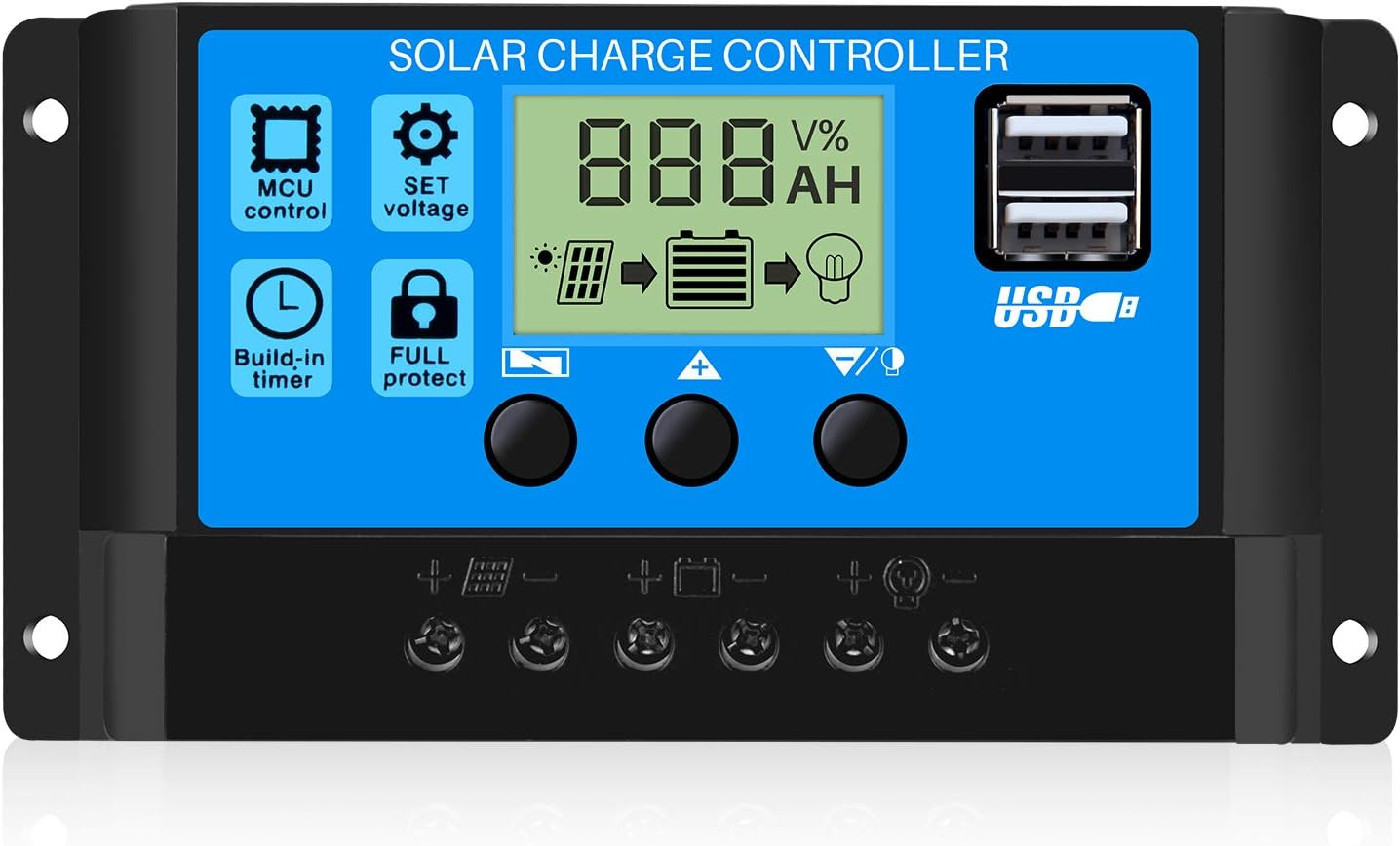 Regolatore Solare 30A PWM 12V 24V con Display LCD e Doppia USB Prezzo