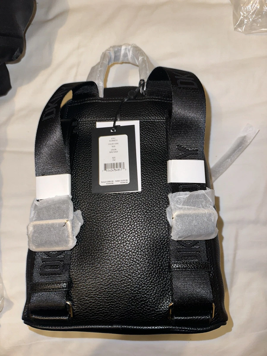 New DKNY Maxine backpack leather black