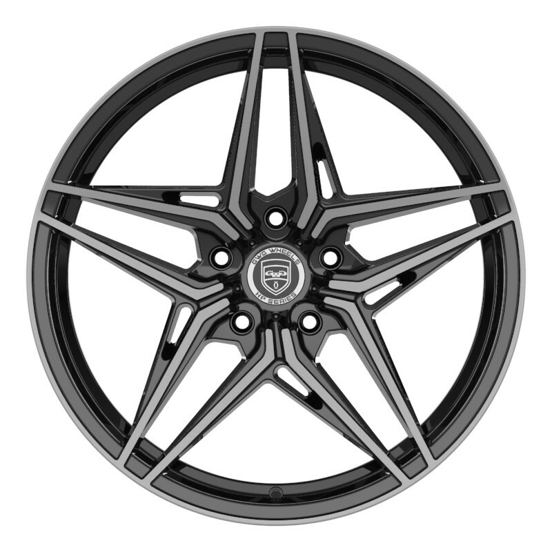 4 HP5 22 inch STAGGERED Black Tint Rims fits MASERATI GRANTURISMO S 2008 - 2013