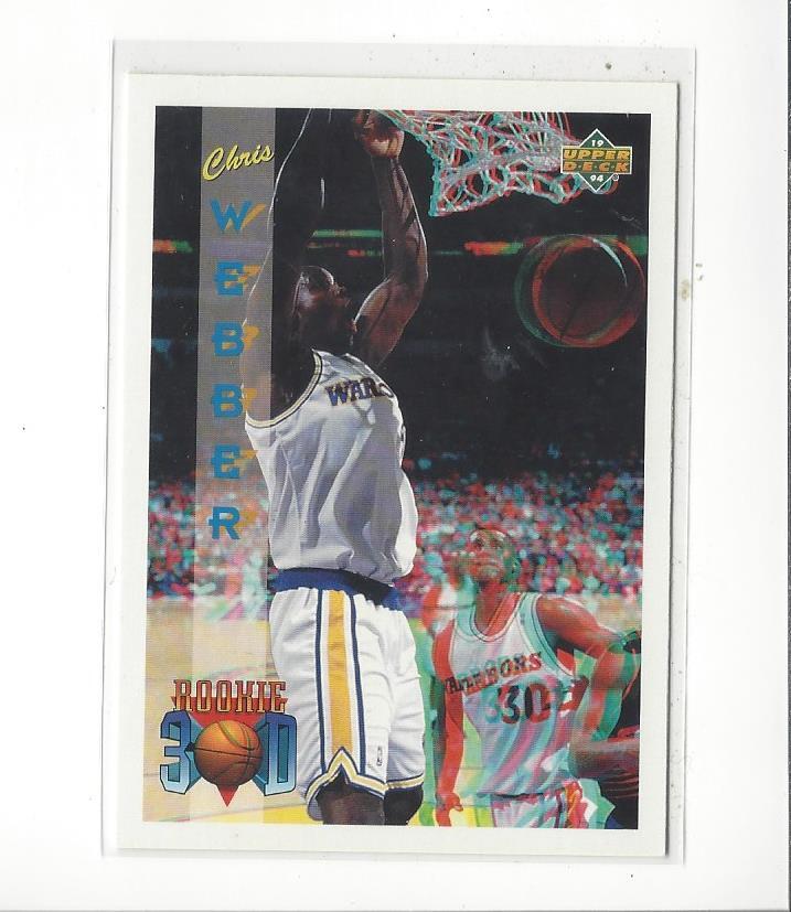 1993-94 Upper Deck Pro View #81 Chris Webber RC Rookie Warriors