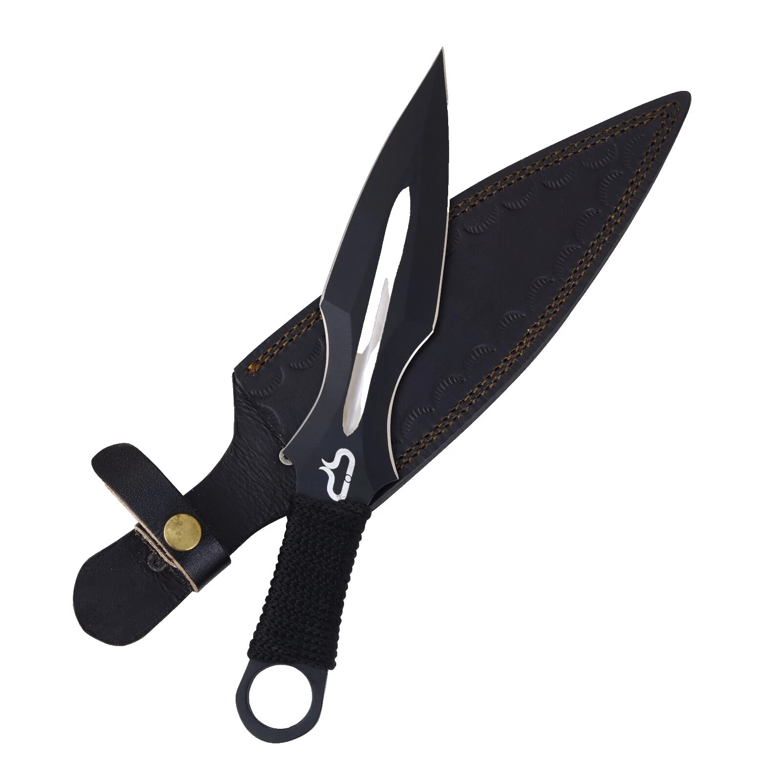 Hoja de acero de damasco mango de acero inoxidable cuchillos de hoja fija modernos de colección