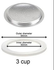 ■ 3tazze moka Guarnizione bialetti galaxy brikka carmelita express alessi ilsa 