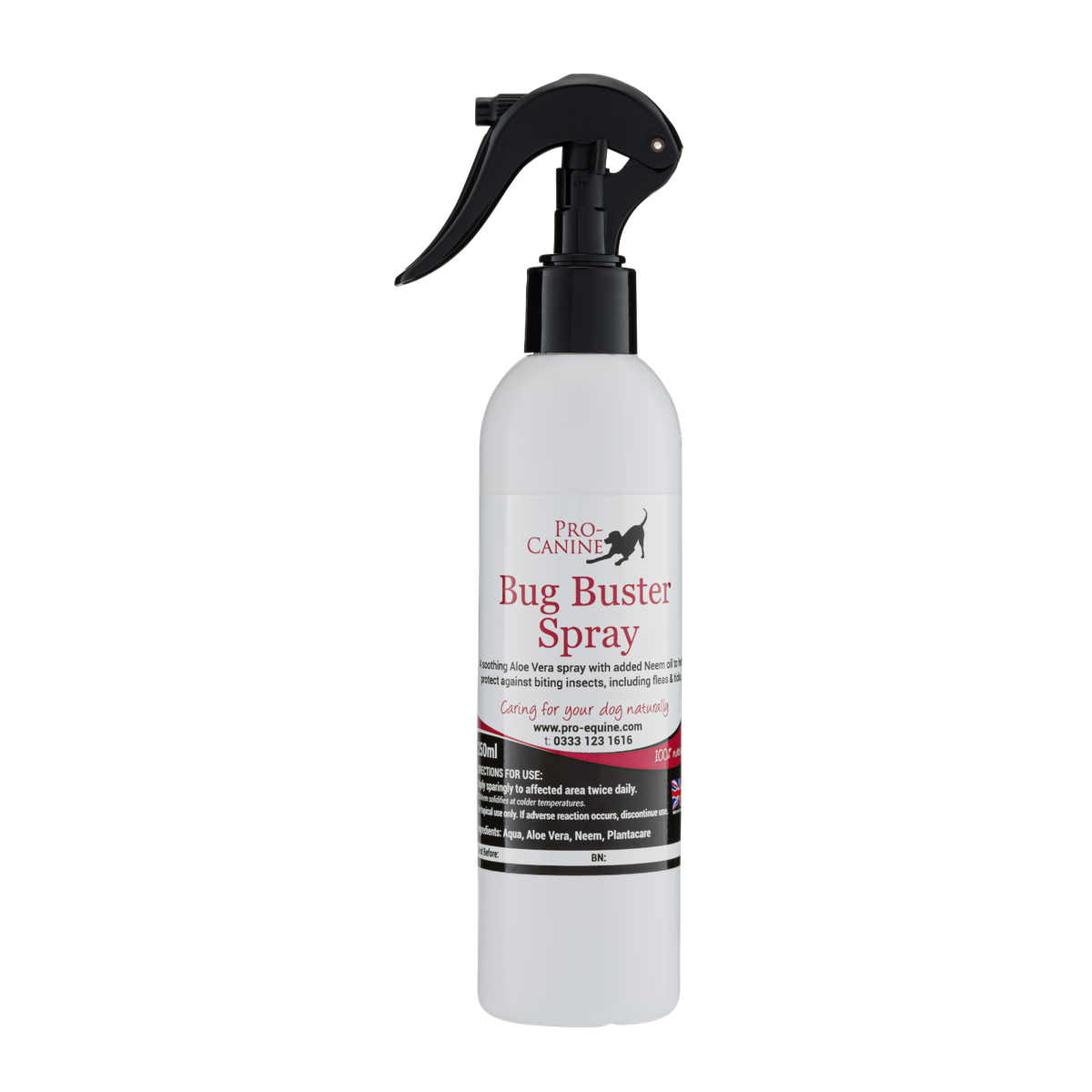 Pro-Equine Canine Bug Buster Spray  Natural Grooming Support with Neem |  eBay